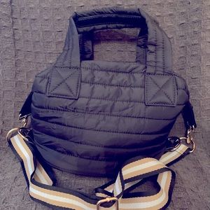 Sondra Roberts nylon quilted mini tote